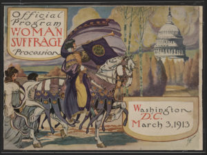 Cover of March 1913 Suffrage Parade Program