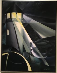 Oil painting of lighthouse 