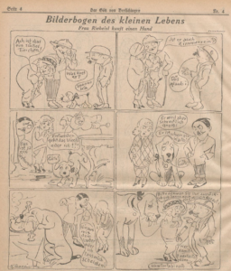 "Frau Riebeisel buys a dog," Der Götz von Berlichingen, 1923/11/02, p. 4