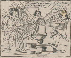 "A Dog Day at the Riebeisels'."Der Götz von Berlichingen 1925/07/31, p. 5 (detail).