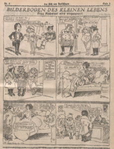 "Frau Riebeisel gets locked up." Der Götz von Berlichingen 30/1/1925, p. 5. 