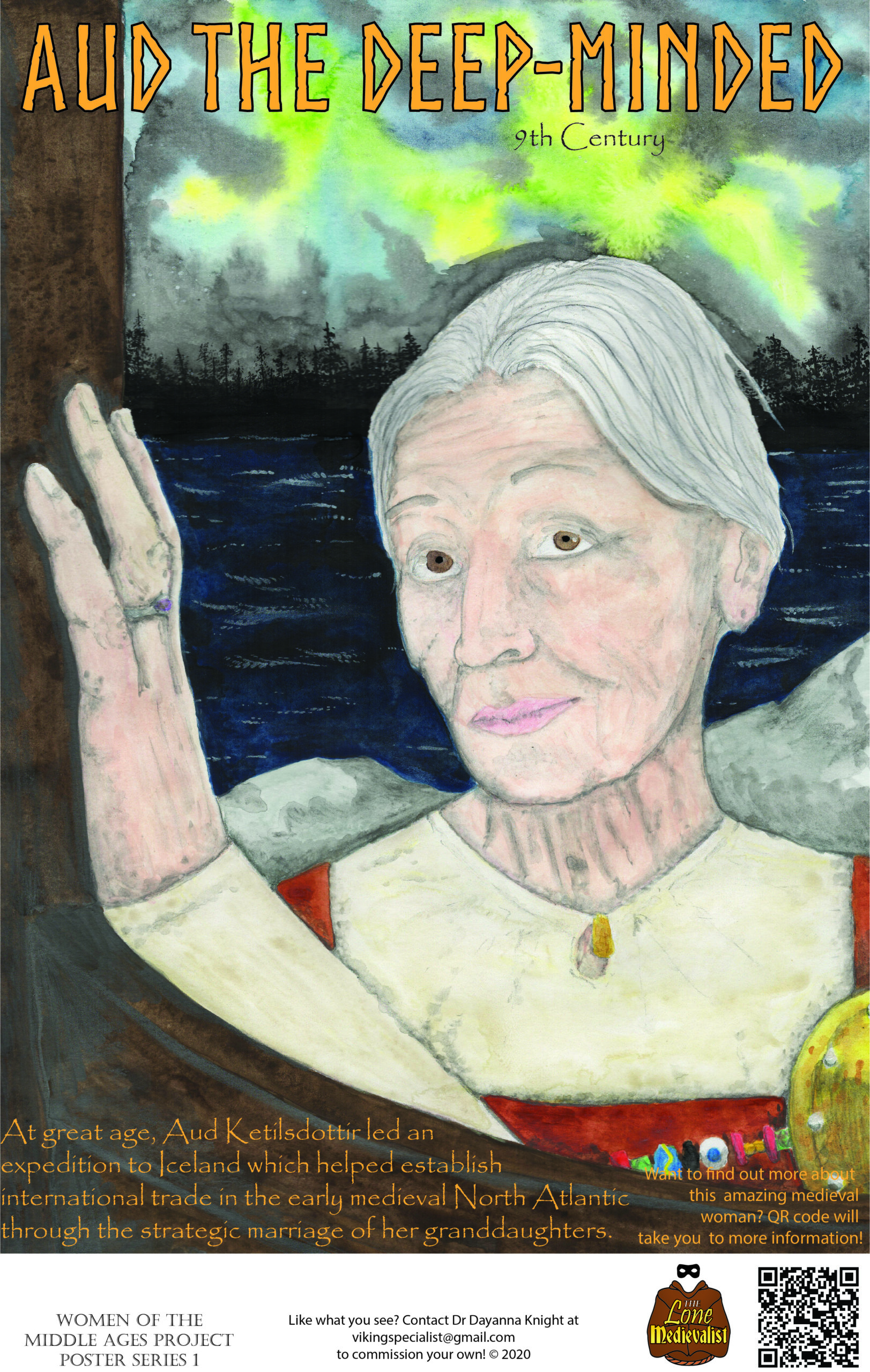 Poster with information about Aud the Deep-Minded