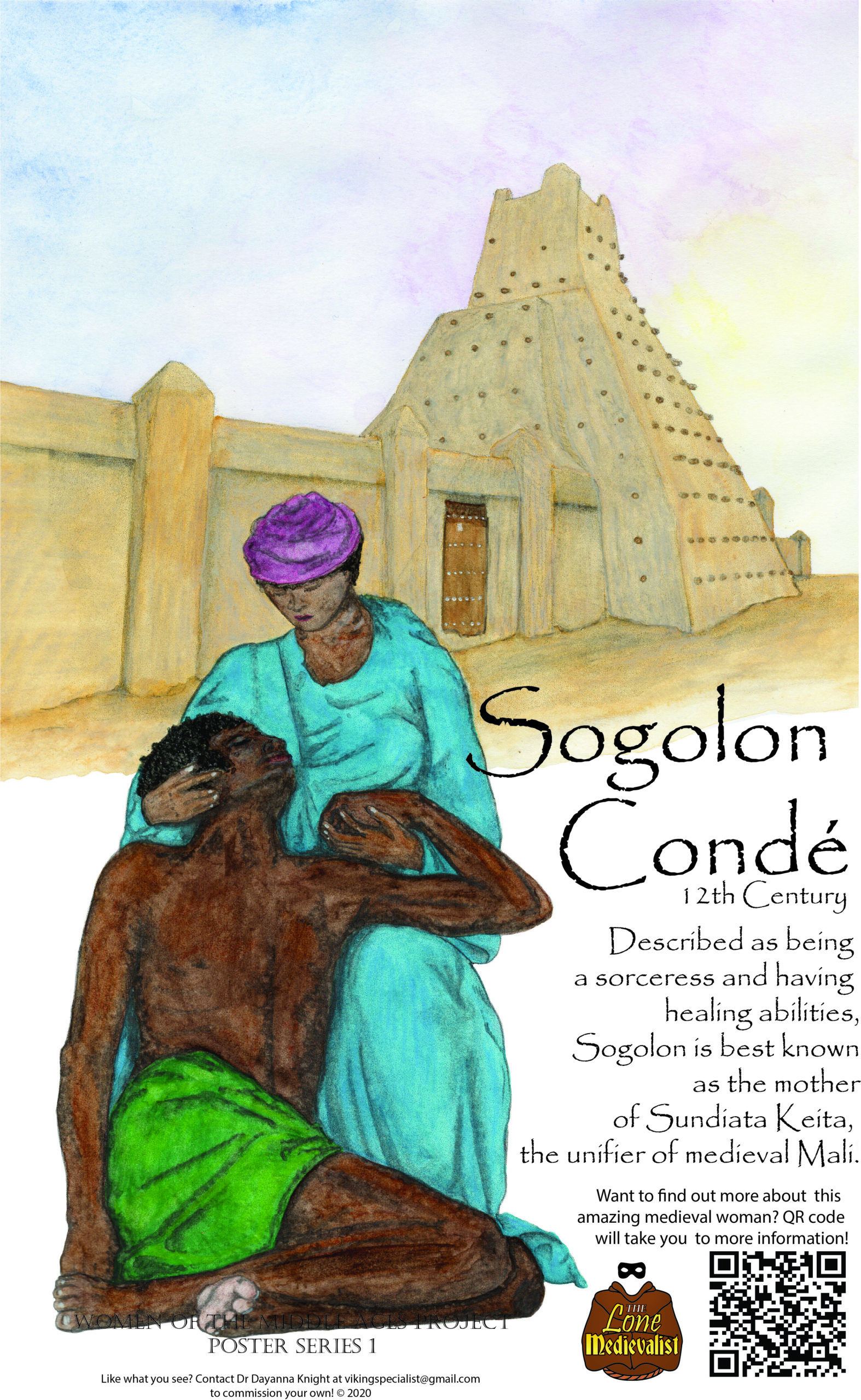 Poster with information about Sogolon Conde