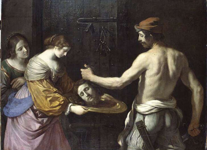 Salome with the head of John the Baptist, Guercino, 1637