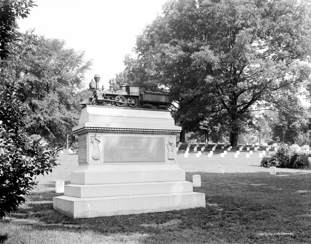 Monument to Andrews' Raiders