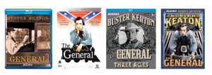Four DVD covers of The General