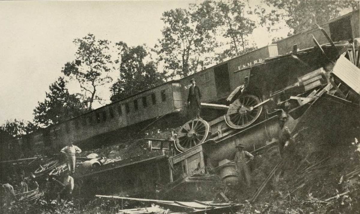 train wreck at Bull Run