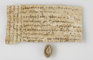 Bactrian Document no. 0125, letter of the steward to the commander of the fortress regarding the judgment made by the ruler related to the petition presented by Mihr-Guzg. Courtesy of The Khalili Collections, London. 