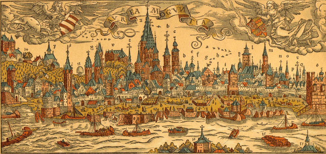 "Warhafftige Contrafactur der Löblichen Churfürstlichen Stadt Meyntz" created by the artist Franz Behem in 1565