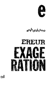 E from Dictionnaire des citations
