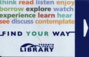 Toronto Public Library Card