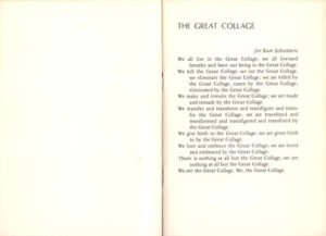 John Robert Colombo 1974 chapbook as The Grand Collage - opening