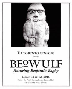 flyer - Benjamin Bagby - Beowulf