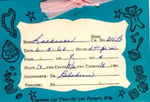 ephemera - time and date of birth