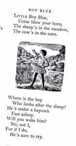 boy blue nursery rhyme