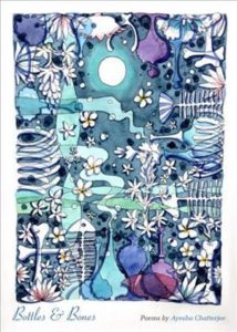 cover - bottles and bones by Ayesha Chatterjee - uk edition