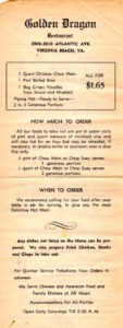 ephemera golden dragon restaurant menu