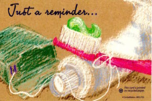 postcard - reminder of dentist visit