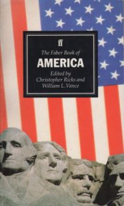 cover faber book of america - flag plus rushmore illustration