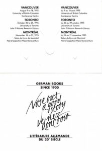 ephemera - face inside - nose out a good story - ve-nez donc noir