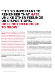 call out on page from pamphlet - Holocaust Education Week