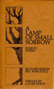 cover - A lamp of small sorrow - Richard Ronan poet - Bill Rancitelli illustrator