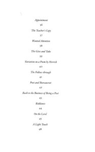 moxley menu - table of contents