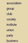 synonym list for organization with an z