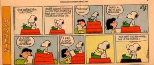 peanuts - lucy and snoopy - beginnings and endings