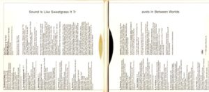 Red Boy - inner sleeve of CD cover - Sound is Like Sweetgrass It Travels in Between Worlds