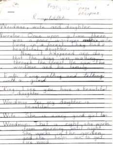 script - children's play Rumplestiltskin