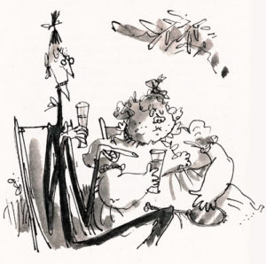 Quentin Blake - the aunts in James and Giant Peach by Roald Dahl