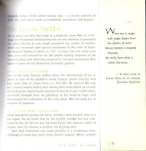 spread from Diana Rosen - the book of green tea