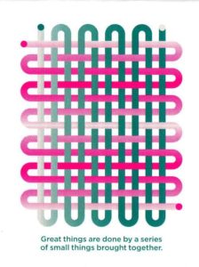 cover - Elena Schlenker - colouring book - Great things are done by a series of small things brought together