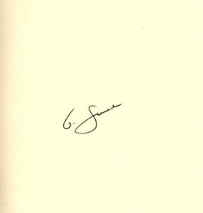 george swede signature autograph
