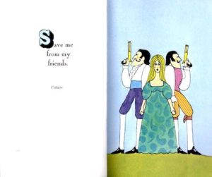 spread - voltaire quotation from hallmark editions the french on life and love