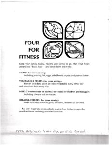 1972 - four food groups - Betty Crocker New Boys and Girls Cookbook