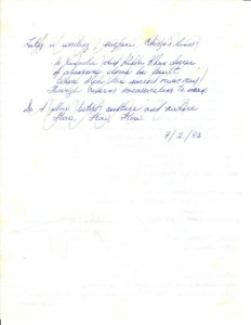 manuscript finger - verso