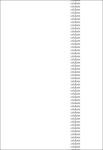 Aram Saroyan - Crickets