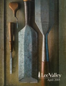 Cover of Lee Valley April 2005 catalogue - chisels