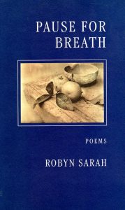 Robyn Sarah - Pause for Breath - Cover