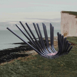 Sébastien Léon - The Diffracted Symphony - sound sculpture inspired by the rib cage of a whale