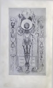 An illustration of Joan of Arc, book plate in Twain's novel Personal Recollections of Joan of Arc (1896)