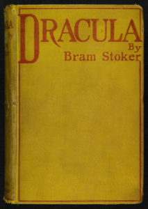 Cover of the first edition of Stoker's Dracula, courtesy of the British Library