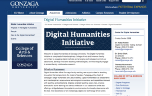 Digital Humanities Initiative page