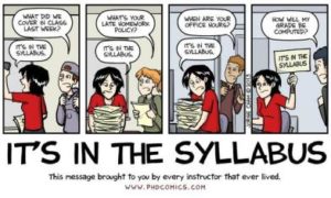 PHD comic on syllabus