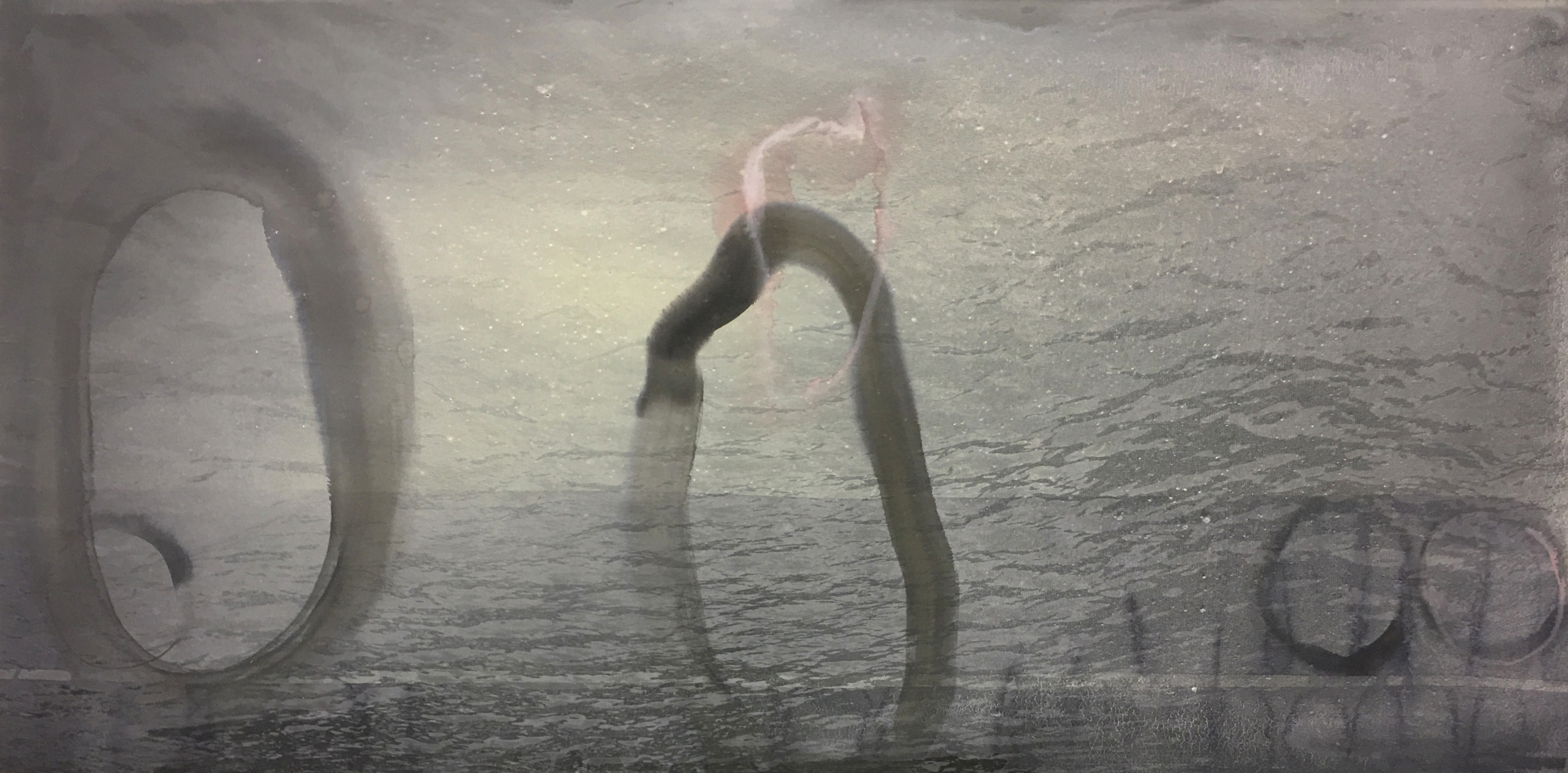 Giclee print and acrylic on canvas 127cm x 63.5cm