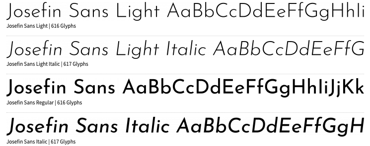 Exemplos de versões do tipo de letra