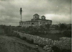 Outside View of Convent, crumbling brick wall