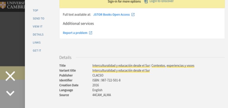 A very poor record in the catalogue, with scanty information, the wrong publication year and the wrong language.